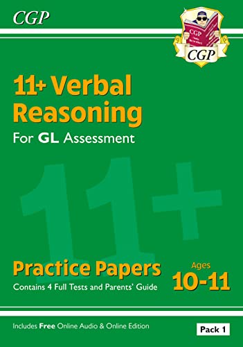 11+ GL Verbal Reasoning Practice Papers: Ages 10-11 - Pack 1 (with Parents' Guide & Online Ed) (CGP GL 11+ Ages 10-11) von Coordination Group Publications Ltd (CGP)
